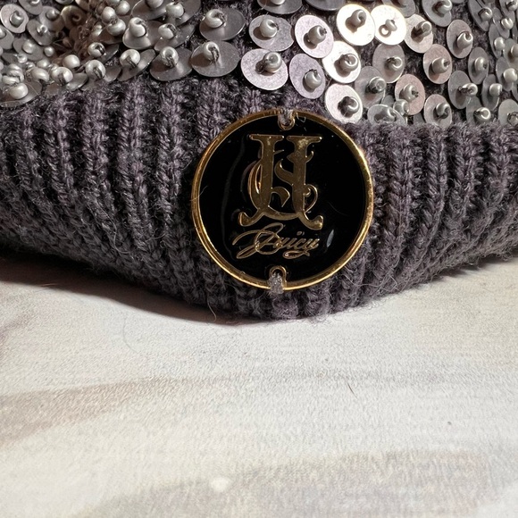 Vintage juicy couture Sequin Embellished Gray Beret main image 5